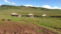 Massai-Siedlung im Nationalpark